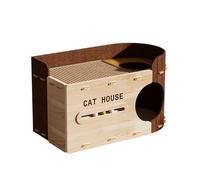 Gralara Cuccia per Gatti da Interno, Rifugio Robusto E Resistente Ai Graffi per Gattini