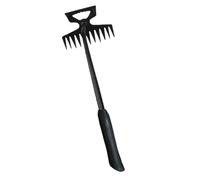 Gralara Cultivatore agricolo Cultivatore Paesaggio Erbaci allenta del suolo per allentarsi nel giardinaggio del cortile, Manico Nero