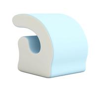 Gralara Cuscino di supporto per il collo ergonomico con cerniera, morbido e leggero, poggiatesta, cuscino da scrivania per fare un, per scuola, casa, Blu