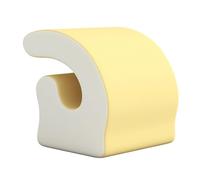 Gralara Cuscino di supporto per il collo ergonomico con cerniera, morbido e leggero, poggiatesta, cuscino da scrivania per fare un, per scuola, casa, Giallo Beige