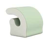 Gralara Cuscino di supporto per il collo ergonomico con cerniera, morbido e leggero, poggiatesta, cuscino da scrivania per fare un, per scuola, casa, Grigio Verde