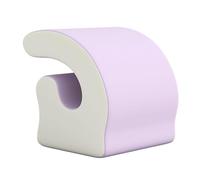 Gralara Cuscino di supporto per il collo ergonomico con cerniera, morbido e leggero, poggiatesta, cuscino da scrivania per fare un, per scuola, casa, Viola