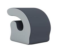 Gralara Cuscino di supporto per il collo ergonomico con cerniera, morbido e leggero, poggiatesta, cuscino da scrivania per fare un, per scuola, casa, Grigio Scuro