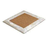 Gralara Cuscino per Seduta con Fondo Antiscivolo | Confortevole, Cuscino Traspirante per Sedia 40x40 Cm, Estivo, Vestosedia, Ufficio, Grigio Chiaro