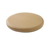 Gralara Cuscino per sgabello alto, rotondo, in tatami, in similpelle, 36 cm, antiscivolo, per soggiorno, bar, interno/esterno, Beige