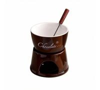 Gralara da Fonduta in Ceramica Resistente Al Stoviglie Liscio Recipiente per Del Cioccolato, Coppie, Cena,