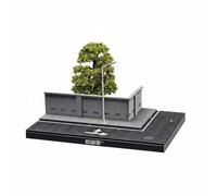 Gralara Diorama Stradale 1 64 Modello Scena Layout Strada Parco Doppio Lato Lampione LED USB Testure Realistiche Pareti Verde Adatto per Fotografia Collezione Auto, 164 Applique 1