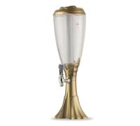Gralara Distributore di Bevande con Rubinetto Stabile Dispenser con Rubinetto Professionale Torre Della Birra per Ristorante, Array, Oro Champagne