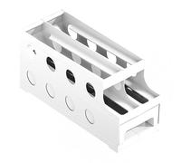 Gralara Distributore di Uova con Ruote, scaffale portaoggetti, antiruggine, Organizer per vassoi portauova, portauova Automatico per armadietti, e