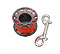 Gralara Diving Reel Bobina Subacquea Mulinello Sub Rotella Immersione Spool Sub Avvolgimento Lineare E Accessorio Tecnico con Snap Doppio Adatto per Immersioni in Grotta Relitti, Grigio Ferro, 15M