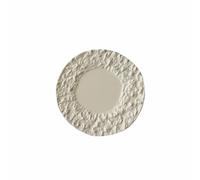 Gralara Dollhouse Plate Piatto Miniatura per Casa delle Bambole Diorama da Gioco in Lega con Finitura Effetto Pietra E Stile Realistico, Beige, 29-3mm