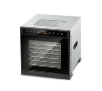 Gralara Essiccatore Cibo 400W Temperatura Regolabile Disidratatore Alimentare Timer Programmabile Elettrodomestico da Cucina, 6 Strati Con Finestra, Touch, Doppio Strato