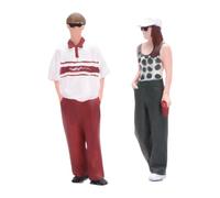 Gralara Figure in 1/64, Personaggi in Miniatura, Uomo e Donna, Statuette per Micro paesaggi architettonici, Oggetti di Scena per progetti Fai da