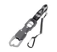 Gralara Fishing Gripper con Peso 39lbs Pinza Prendi Pesce in Lega di Alluminio Impugnatura Ergonomica Antiscivolo con Lanyard Strumento Cattura per Pesc, Grigio