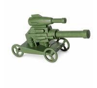 Gralara Giocattolo Cannone da Campo con Proiettili in Plastica E Meccanismo di Scatto per Bambini di Belliche Adatto per Battaglie Simulate Ricostruzioni , Militare, Carro armato, Verde