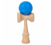 Gralara Gioco Acchiappa Palla Colorato Gioco di Abilità con Coppa e Palla in Legno per Bambini, Principianti, Blu, Grande 120G