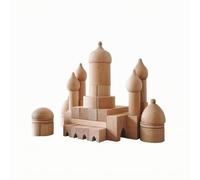 Gralara Gioco di Costruzione in Legno per con Blocchi Geometrici E per Bambini dai 4 Anni in attività Manuale Atta per La Casa E La Scuola, Stile C