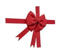 Gralara Grande Fiocco Fai da Te, Materiale per Confezione, Ornamento, Puntale per Albero di Natale, Ingresso, Enorme Regalo, Festa, Shower, Fiocco, Rosso Scuro