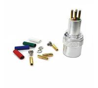 Gralara Headshell Technics Placcato Oro Placcatura in Oro Massiccio Headshell in Alluminio 4 Cavi Codificati a Colori Supporto Braccio Giradischi