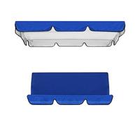 Gralara Kit Copertura per tettoia per Sedia a Dondolo da Giardino Copertura Superiore e Fodera per Cuscino Coprisedile Resistente agli Strappi 150x50x10 cm, Blu