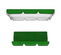 Gralara Kit Copertura per tettoia per Sedia a Dondolo da Giardino Copertura Superiore e Fodera per Cuscino Coprisedile Resistente agli Strappi 150x50x10 cm, Verde Scuro