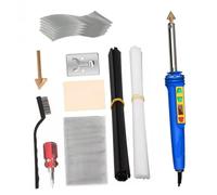 Gralara Kit di riparazione saldatore compatto da 150 W portatile, kit di riparazione saldatrice per plastica per hobby, artigianato, cruscotto