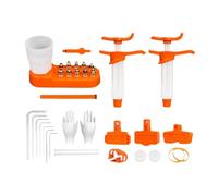 Gralara Kit di spurgo Freni Bici, siringhe per Olio, Chiave, Bottiglia per Olio, Tubo, Kit di Attrezzi per la Riparazione dei Freni Bici, Adattatore in