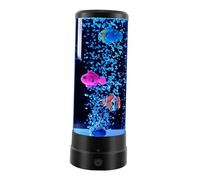 Gralara Lampada da comodino a LED con pesci a bolle Lampada da comodino con telecomando Regalo per bambini Lampada da acquario USB per bambini Lampada