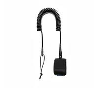 Gralara Leash a Spirale per Paddleboard Resistente Agli Strappi Corda Elastica per Paddleboard Leggero per Surfisti, Nero