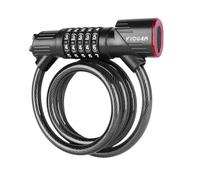 Gralara Lucchetto a Cavo per Bicicletta Lungo 120 Cm, Lucchetto a Cavo Senza Chiave a 5 Cifre per Bambini, E attività All'aperto