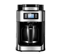Gralara Macchina da Caffè Espresso Macchina Caffè Drip Caraffa in Vetro Pannello Comandi Frontale 850W 1.5L Materiale Aspetto Acciaio Adatta per Break Room