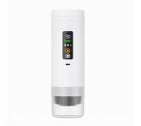 Gralara Macchina da Semiautomatica con Pompa Corpo in Resistente Caffettiera Compatta Verticale per Spazi Piccoli, Ufficio, Campeggio, Bianco