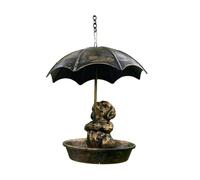 Gralara Mangiatoia uccello cibo per uccelli decorazioni da giardino decorazioni craetive a forma animale acqua per alimentazione stazione acqua degli uccelli, Cane