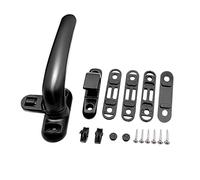 Gralara Maniglia Universale per Serratura a Telaio Maniglia per Porta per Mobili per Finestre Maniglie per Finestre di Ricambio in Alluminio per Porta, Sinistra nera, Taglia unica bambino