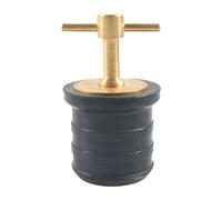 Gralara Marine Drain Plug Tappo Scarico Barca Gomma Ottone Manico Regolabile Sostituzione Accessori Barca Montaggio Rapido Adatto per attività Naut, 1.25inch