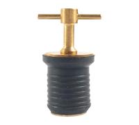 Gralara Marine Drain Plug Tappo Scarico Barca Gomma Ottone Manico Regolabile Sostituzione Accessori Barca Montaggio Rapido Adatto per attività Naut, 1inch