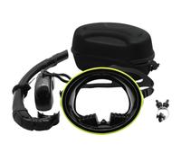 Gralara Maschera da Snorkeling con Custodia Silicone Morbido Maschera da Sub con Boccaglio Anti-Perdite Attrezzatura per ulti , Nero Giallo , Adulto