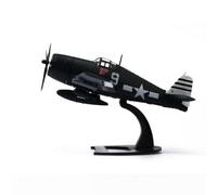 Gralara Modellino di Caccia F6F da Combattimento Compatto Modello di Aereo da Caccia Elegante Modellino con Piedistallo per Ufficio