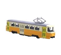 Gralara Modellino in Miniatura, Veicolo Modello, Tram Modello da Collezione Realizzato in Lega Resistente con Funzione a Retrocarica per La Collezione, Giallo