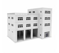 Gralara Modello di Edificio con Dettagli Strutturali Stampati Dettagliato Modello di Edificio in Plastica da Esposizione Diorama per Studenti Architettura, Stile D