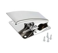 Gralara Morsetto per Filetto in Acciaio Inossidabile con Clip per Coda di Pesce con Vite, Strumento Portatile per la Pulizia dell'argento