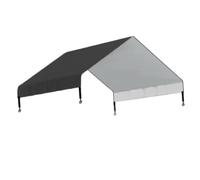 Gralara ombreggiante Versatile e Impermeabile per pollaio, Ideale per pollai di Grandi Dimensioni e recinzioni da Giardino, Nero 220x145 Cm