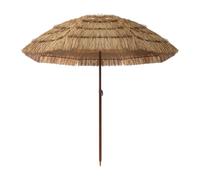Gralara Ombrellone da Spiaggia per proteggersi dalla Sabbia, Accessorio Portatile e Leggero, Ideale per Balcone, Giardino, Patio e Cortile, Colore Marrone, 1.6 M
