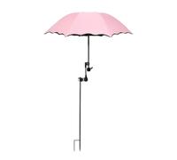 Gralara Ombrelloni per Piante, Ombra, Decorazione da Giardino, Comodi, Impermeabili, bloccano la Luce Solare, Regolabili per Sedia da Spiaggia, Fiori in Vaso, Rosa