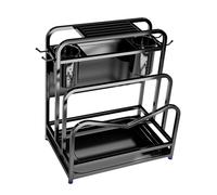 Gralara Organizzatore Da Cucina Rastrelliera Multifunzione Porta Utensili Ceppo Coltelli E Porta Coperchi con Struttura Compatta Adatto per Cucine con Spazio, 33,8 cm x 22 cm x 36 cm