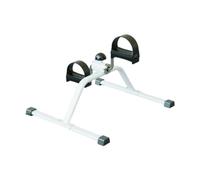 Gralara Pedaliera per Esercizi, Mini Cyclette Compatta, Attrezzo per Allenamento Gambe per Mini Cyclette Da Scrivania, Bianco