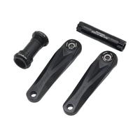 Gralara Pedivella con Perno Leggero Guarnitura Bicicletta da Montagna Alta Resistenza Componenti per, Cross Country, Nero + Movimento Centrale, 170mm