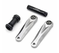 Gralara Pedivella con Perno Leggero Guarnitura Bicicletta da Montagna Alta Resistenza Componenti per, Cross Country, Titanio + Movimento Centrale, 170mm