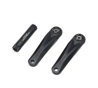 Gralara Pedivella con Perno Leggero Guarnitura Bicicletta da Montagna Alta Resistenza Componenti per, Cross Country, Nero, 165mm