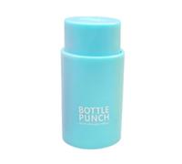 Gralara Perforatrice per tappi di bottiglie d'acqua, creativa, pratica, manuale, per creare fori per tappi di bottiglie d'acqua, per picnic in casa, Blu